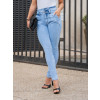 Calça Jeans Skinny Com Cós Duplo e Pregas Atacado Feminina Revanche Abeche