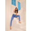 Calça Jeans Skinny Com Cinto Atacado Feminina Revanche Merlo Azul