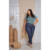 Calça jeans skinny com zíper na barra curvy atacado feminina Revanche Fredericia Unica