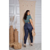 Calça jeans skinny com zíper na barra curvy atacado feminina Revanche Fredericia Unica