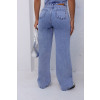 Calça Jeans Wide Leg Atacado Feminina Revanche Quillota Azul