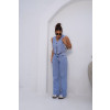 Calça Jeans Wide Leg Atacado Feminina Revanche Quillota Azul