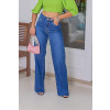 Calça Jeans Wide Leg Com Barra a Fio Atacado Feminina Revanche Barbate