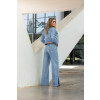 Calça Jeans Wide Leg Com Fenda Lateral e Barra A Fio Atacado Feminina Revanche Bejucal