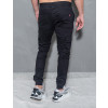 Calça jogger com bolso lateral atacado masculina Revanche Randers Preto