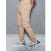 Calça jogger com bolso lateral atacado masculina Revanche Randers Caqui