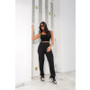 Calça Mom Alfaiataria Bolso Faca Gray Weather Atacado Feminina Revanche Ostiense Preto