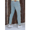 Calça Skinny Jeans Com Cós Bordado Atacado Masculina Revanche Tarso Azul