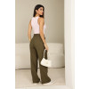 Calça Alfaiataria Bolso Cargo Atacado Feminina Revanche Respecta Verde Musgo