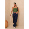 Calça Jeans Baggy Com Recortes Atacado Feminino Revanche Arelate
