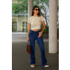 Calça Jeans Flare Barra Desfiada Atacado Feminino Revanche Lamasba Azul