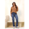 Calça Jeans Mom Atacado Feminina Revanche Agino Unica