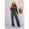 Calça Jeans Reta Bolso Quadrado Com Lapela Atacado Feminino Revanche Mátrica Unica
