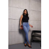 Calça Jeans Skinny Abertura Lateral e Barra A Fio Atacado Feminino Revanche Cirénia Azul