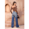 Calça Jeans Wide Leg Barra Normal Atacado Feminina Revanche Arucos Unica