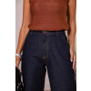 Calça Jeans Wide Leg Bolso Faca e Barra Normal Atacado Feminina Revanche Juncária