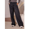 Calça Jeans Wide Leg Com Elastico e Cordão Atacado Feminina Revanche Bergula