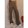 Calça Wide Alfaiataria Bolso Faca Atacado Feminina Revanche Hipona Verde Musgo