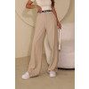 Calça Wide Alfaiataria Bolso Faca Atacado Feminina Revanche Hipona Areia
