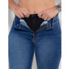 Calça Jeans Atacado Cigarrete Cinta Feminina Revanche Fit Belt 4 Azul Detalhe Zoom 2