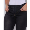 Calça Jeans Atacado Cigarrete Cinta Feminina Revanche Fit Belt 5 Preto Detalhe