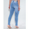 Calça Jeans Atacado Cigarrete Feminina Revanche Claire Azul Costas