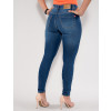 Calça Jeans Atacado Cigarrete Feminina Revanche Faun Azul Detalhe Costas