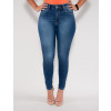 Calça Jeans Atacado Cigarrete Feminina Revanche Faun Azul Frente