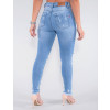 Calça Jeans Atacado Cigarrete Feminina Revanche Montenegro Azul Costas