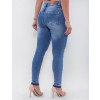 Calça Jeans Atacado Cigarrete Feminina Revanche Somália Azul Costas