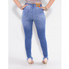 Calça Jeans Atacado Cigarrete Feminina Revanche Valeri Azul Costas