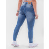 Calça Jeans Atacado Cigarrete Feminina Revanche Vietname Azul Costas