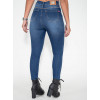 Calça Jeans Atacado Cigarrete Modeladora Feminina Revanche Praia 2 Azul Costas