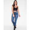 Calça Jeans Atacado Cigarrete Modeladora Feminina Revanche Praia 2 Azul Look