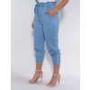 Calça Jeans Atacado com Elástico Feminina Revanche Linette Azul Lado