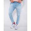 Calça Jeans Atacado com Elástico Masculina Revanche Joell Azul Frente