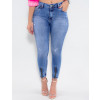 Calça Jeans Atacado Cropped Feminina Revanche São Salvador Azul Frente