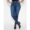 Calça Jeans Atacado Cropped Feminina Revanche Seri Azul Frente 2