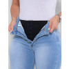 Calça Jeans Atacado Flare Cinta Feminina Revanche Fit Belt 3 Azul Detalhe Cinta