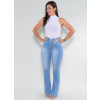 Calça Jeans Atacado Flare Cinta Feminina Revanche Fit Belt 3 Azul Look