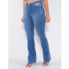 Calça Jeans Atacado Flare Feminina Revanche Fanchone Azul Lado