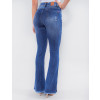 Calça Jeans Atacado Flare Feminina Revanche Granadinas Azul Costas