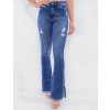 Calça Jeans Atacado Flare Feminina Revanche Granadinas Azul Frente