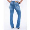 Calça Jeans Atacado Flare Feminina Revanche Los Angeles Azul Costas