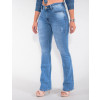 Calça Jeans Atacado Flare Feminina Revanche México Azul Lado