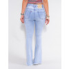 Calça Jeans Atacado Flare Feminina Revanche Victorine Azul Costas