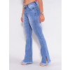 Calça Jeans Atacado Flare Feminina Revanche Villette Azul Lado