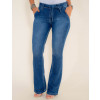 Calça Jeans Atacado Flare Laço Feminina Revanche Bissau Azul Frente