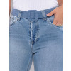  Calça Jeans Atacado Mom Feminina Revanche Juene Azul Detalhe