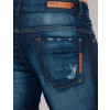 Calça Jeans Atacado Reta Destroyed Masculina Revanche New York Azul Detalhe
